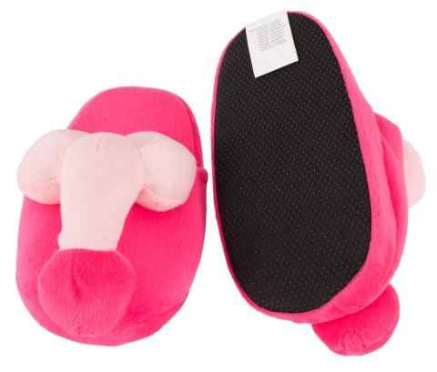 Orion Brand Kapcie pluszowe rożowe z motywem zabawnym rozmiar 37-40 Orion Brand Kapcie pluszowe rożowe z motywem zabawnym rozmiar 37-40