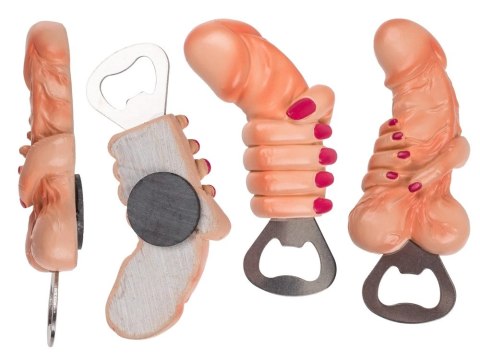 Orion Brand Otwieracz do butelek ręka z akcentem czerwieni 13 cm Orion Brand Otwieracz do butelek ręka z akcentem czerwieni 13 cm