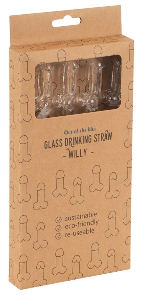 Orion Brand - Szklane słomki do drinkow 21,5 cm zestaw 4 szt. Orion Brand - Szklane słomki do drinkow 21,5 cm zestaw 4 szt.