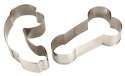 Orion Brand - Zestaw 2 Foremek do Ciastek Metalowych 10 cm