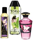 Shunga Secret Set Fruity Kisses - Zestaw Olejkow Masażowych 3-częściowy