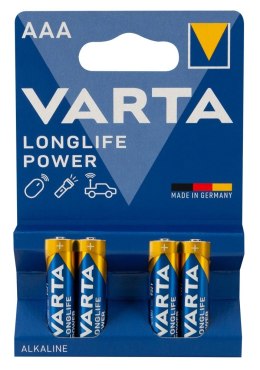 Varta AAA LR03 Baterie Alkaiczne 1,5V 4 sztuki - Wysoka Wydajność