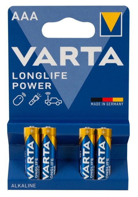 Varta AAA LR03 Baterie Alkaiczne 1,5V 4 sztuki - Wysoka Wydajność Varta AAA LR03 Baterie Alkaiczne 1,5V 4 sztuki - Wysoka Wydajność