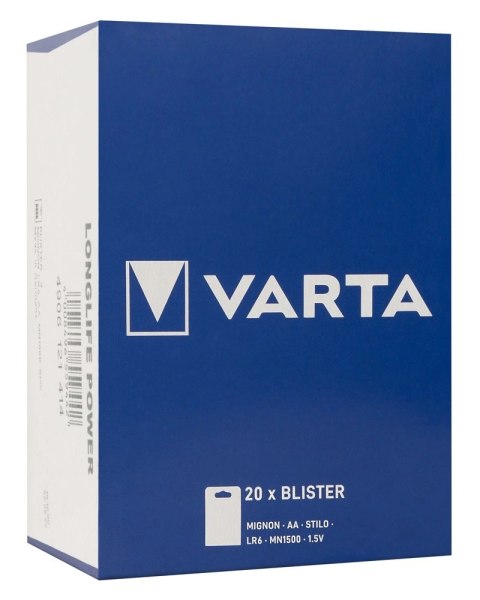 Varta LR6 AA 80 szt. - Zestaw baterii alkalicznych, długotrwała moc Varta LR6 AA 80 szt. - Zestaw baterii alkalicznych, długotrwała moc