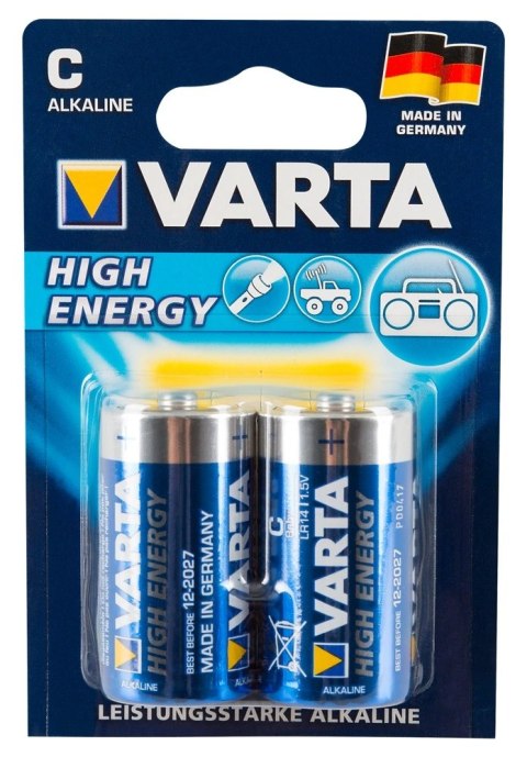 Varta Longlife Power Baterie Alkaliczne C LR14 1,5V 2 sztuki