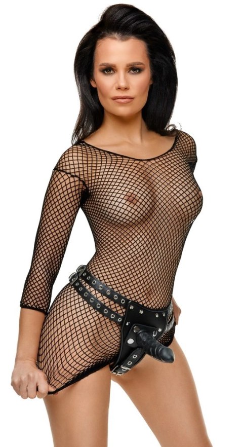 ZADO Skorzane stringi L/XL z trzema wymiennymi elementami lateksowymi czarne ZADO Skorzane stringi L/XL z trzema wymiennymi elementami lateksowymi czarne