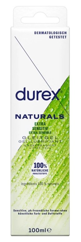 Durex Naturals Lubrykant Wodny 100ml - Formuła Naturalna i Łagodna