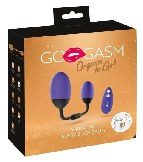 Gogasm Kulki Treningowe Silikonowe Fioletowe 7 Trybow 21cm