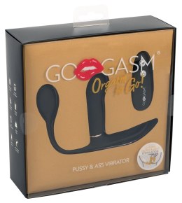 Gogasm Trinity Black - Model z potrojnym systemem stymulacji, pilot