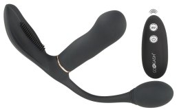 Gogasm Trinity Black - Model z potrojnym systemem stymulacji, pilot