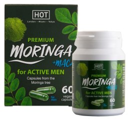 HOT BIO Moringa Man Caps 60 kapsułek - Suplement dla mężczyzn, wegański