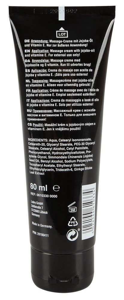 HOT XXL Vegan krem pielęgnacyjny z olejkiem jojoba 80 ml HOT XXL Vegan krem pielęgnacyjny z olejkiem jojoba 80 ml