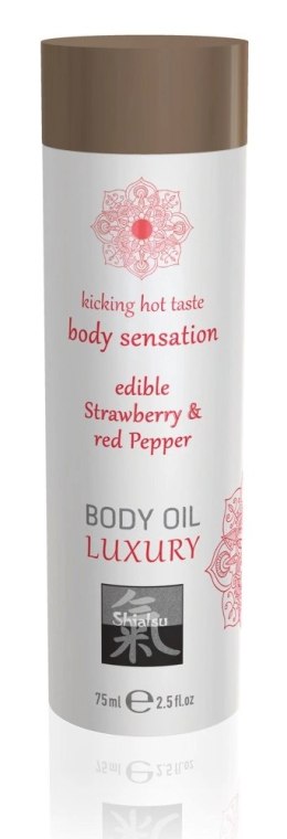 Hot Shiatsu Olejek do masażu Truskawka z pieprzem 75 ml aromatyczny