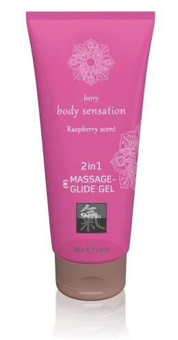 Hot Shiatsu Żel do masażu i smarowania Malina 200ml