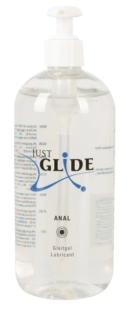 Just Glide Anal żel nawilżający na bazie wody 500ml, formuła wegańska