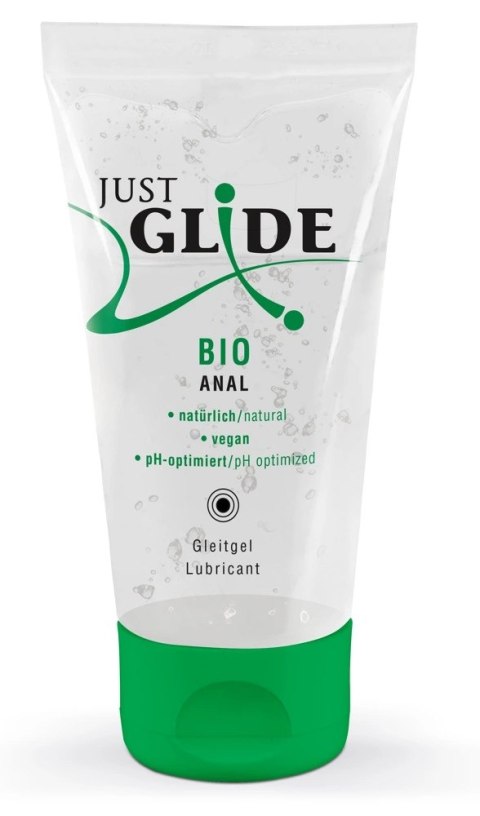 Just Glide Bio Anal Żel nawilżający wodny 50ml - formuła organiczna Just Glide Bio Anal Żel nawilżający wodny 50ml - formuła organiczna