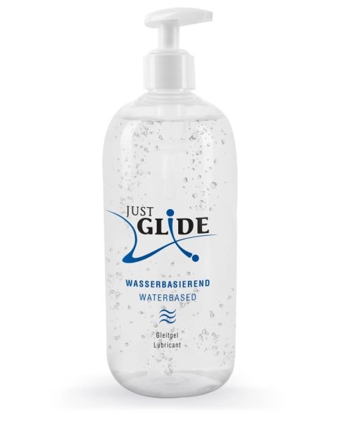 Just Glide Lubrykant na bazie wody 500 ml bezzapachowy wegański Just Glide Lubrykant na bazie wody 500 ml bezzapachowy wegański