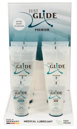 Just Glide Premium Zestaw 10x Lubrykantow Wegańskich Ekspozytor
