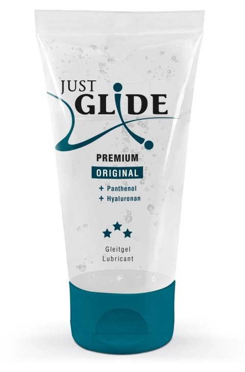 Just Glide Premium żel intymny wodny z hialuronem i pantenolem 50 ml Just Glide Premium żel intymny wodny z hialuronem i pantenolem 50 ml
