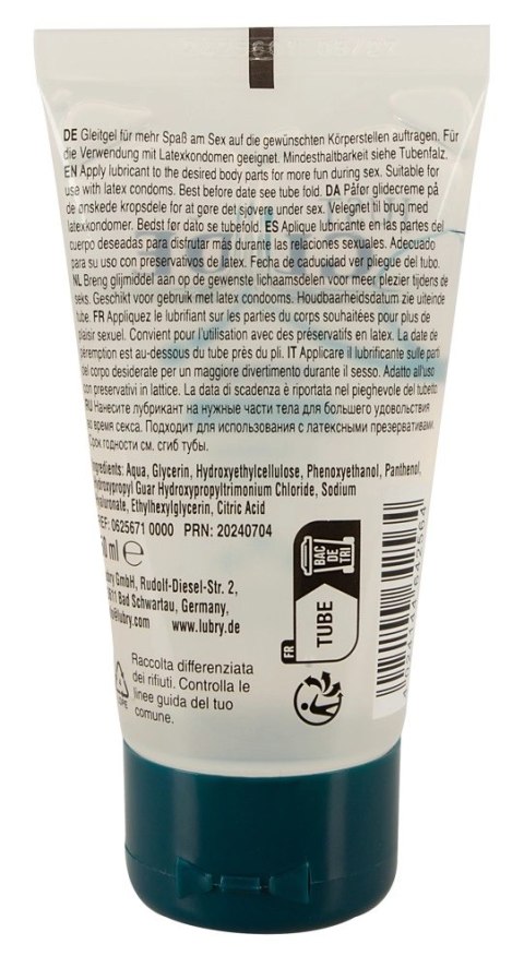 Just Glide Premium żel intymny wodny z hialuronem i pantenolem 50 ml Just Glide Premium żel intymny wodny z hialuronem i pantenolem 50 ml