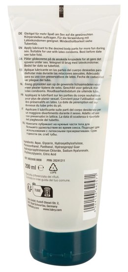 Just Glide Premium żel nawilżający wodny z hialuronem i pantenolem 200ml