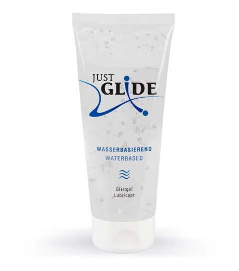 Just Glide Wegański Żel Nawilżający na Bazie Wody 200ml - Hipoalergiczny Just Glide Wegański Żel Nawilżający na Bazie Wody 200ml - Hipoalergiczny