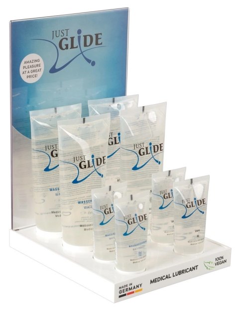 Just Glide Zestaw Prezentacyjny 10x Żel Intymny Wegański 50ml/200ml Just Glide Zestaw Prezentacyjny 10x Żel Intymny Wegański 50ml/200ml