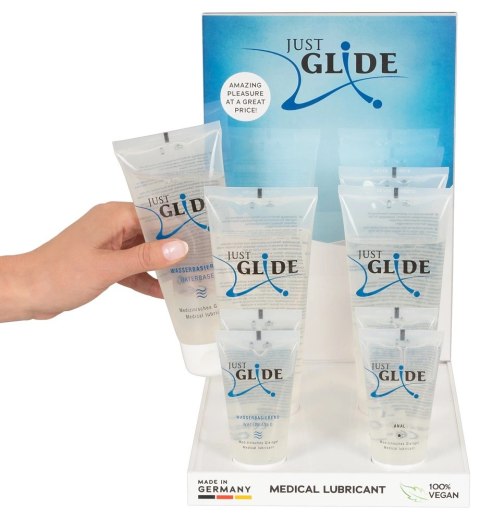Just Glide Zestaw Prezentacyjny 10x Żel Intymny Wegański 50ml/200ml Just Glide Zestaw Prezentacyjny 10x Żel Intymny Wegański 50ml/200ml
