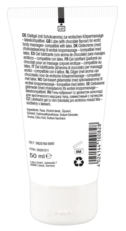 Lick It Żel do masażu ciała czekoladowy 50ml wegański Lick It Żel do masażu ciała czekoladowy 50ml wegański