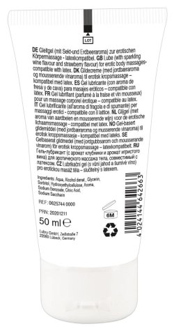 Lick It Żel do masażu truskawka-wino 50ml wegański na bazie wody