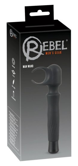 Rebel 2w1 Masażysta i urządzenie intymne 7 trybow wibracji czarny
