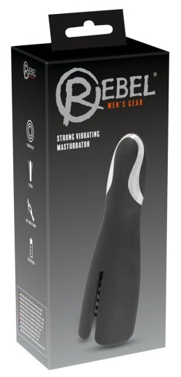 Rebel Intense Vibration Black - urządzenie intymne 10 trybow, 20 cm