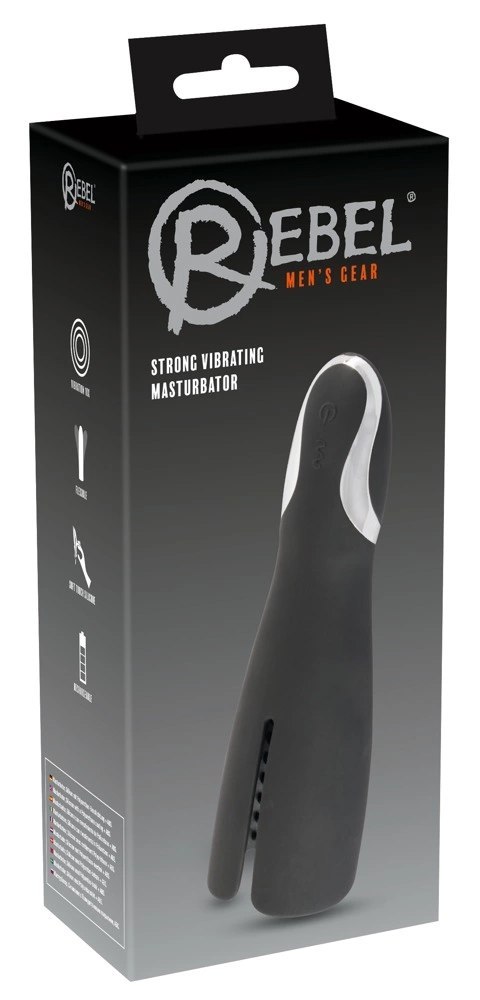 Rebel Intense Vibration Black - urządzenie intymne 10 trybow, 20 cm Rebel Intense Vibration Black - urządzenie intymne 10 trybow, 20 cm