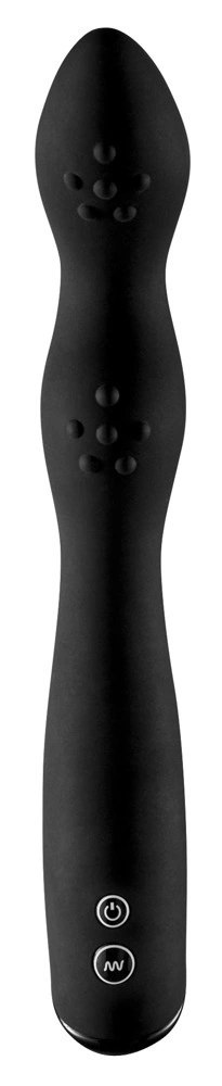 Rebel Zakrzywiony Wibrator Czarny 7 Trybow, Silikonowy 23,5 cm Rebel Zakrzywiony Wibrator Czarny 7 Trybow, Silikonowy 23,5 cm