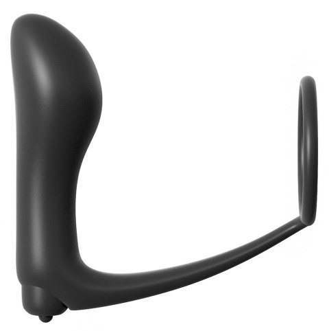 Anal Fantasy Plug z Pierścieniem i Funkcją Wibracji, silikonowy, czarny Anal Fantasy Plug z Pierścieniem i Funkcją Wibracji, silikonowy, czarny