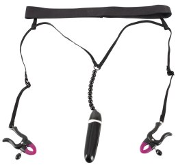 Bad Kitty Model 603510 - Stringi z wibracjami i regulacją, czarne