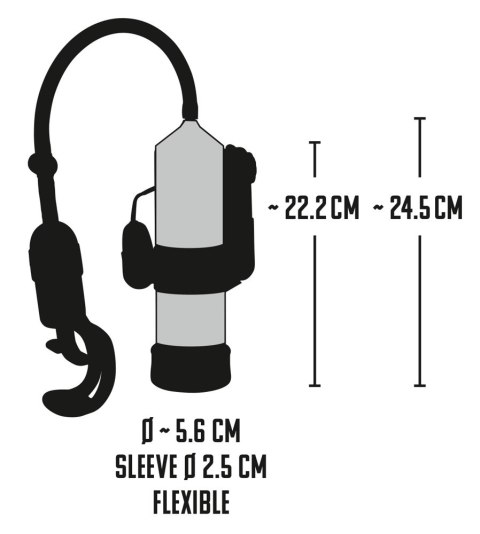 Mr Boner Pompka Wibracyjna Przezroczysta, Cylinder 24,5 cm Mr Boner Pompka Wibracyjna Przezroczysta, Cylinder 24,5 cm