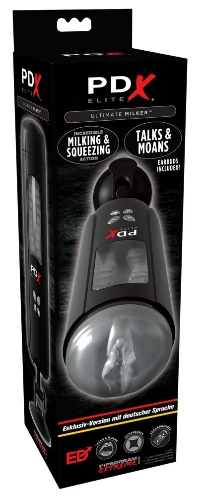 Pipedream PDX Elite model z 5 trybami pracy i funkcją dźwięku, uchwyt ścienny Pipedream PDX Elite model z 5 trybami pracy i funkcją dźwięku, uchwyt ścienny