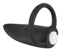 Black Velvets Mini Wibrator Palcowy Rozciągliwy Silikonowy Czarny 6cm