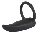 Black Velvets Mini Wibrator Palcowy Rozciągliwy Silikonowy Czarny 6cm