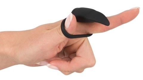 Black Velvets Mini Wibrator Palcowy Rozciągliwy Silikonowy Czarny 6cm Black Velvets Mini Wibrator Palcowy Rozciągliwy Silikonowy Czarny 6cm