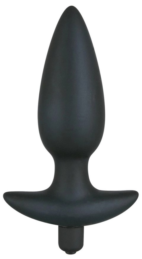 Black Velvets duża wtyczka analna z uchwytem, 17 cm, silikon, czarna Black Velvets duża wtyczka analna z uchwytem, 17 cm, silikon, czarna
