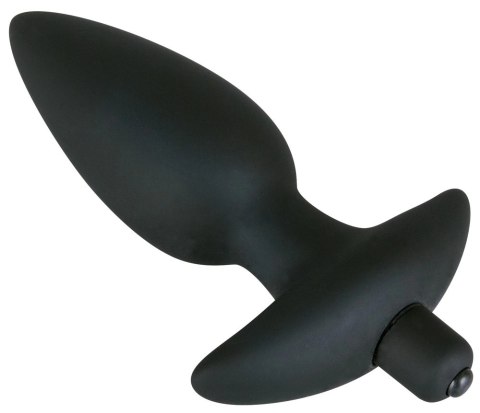 Black Velvets duża wtyczka analna z uchwytem, 17 cm, silikon, czarna Black Velvets duża wtyczka analna z uchwytem, 17 cm, silikon, czarna