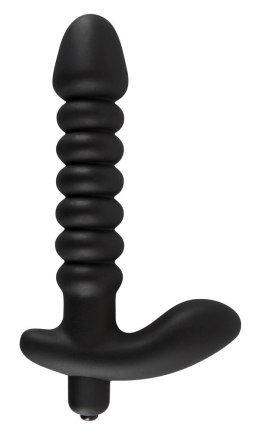 Black Velvets model z wypustkami - czarny, 17 cm, silikonowy
