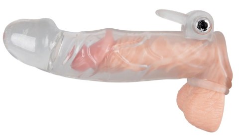 Crystal Clear - Nakładka z wibracją i osłoną, 23 cm, transparentna Crystal Clear - Nakładka z wibracją i osłoną, 23 cm, transparentna