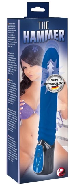 You2Toys Hammer - wibrator silikonowy 3 tryby, niebieski, 30 cm
