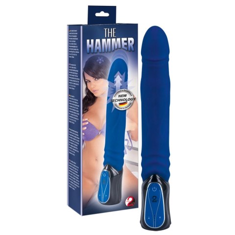 You2Toys Hammer - wibrator silikonowy 3 tryby, niebieski, 30 cm You2Toys Hammer - wibrator silikonowy 3 tryby, niebieski, 30 cm