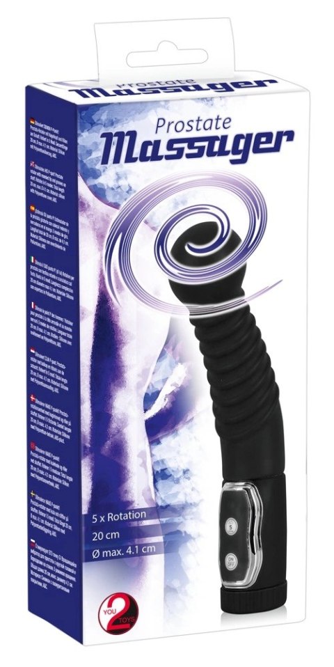You2Toys Prostata Massager model obracany silikonowy 20 cm You2Toys Prostata Massager model obracany silikonowy 20 cm