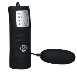 You2Toys Velvet - Jajeczko wibracyjne z pilotem, czarne 6 cm