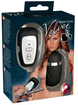 You2Toys Velvet - Jajko wibracyjne z pilotem, czarne, 7 trybow